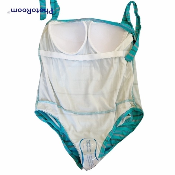 Prego Striped One Piece Maternity Bathing Suit NWT Size Small - Picture 5 of 13